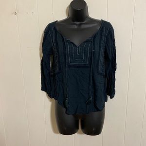 American Eagle Navy Blouse